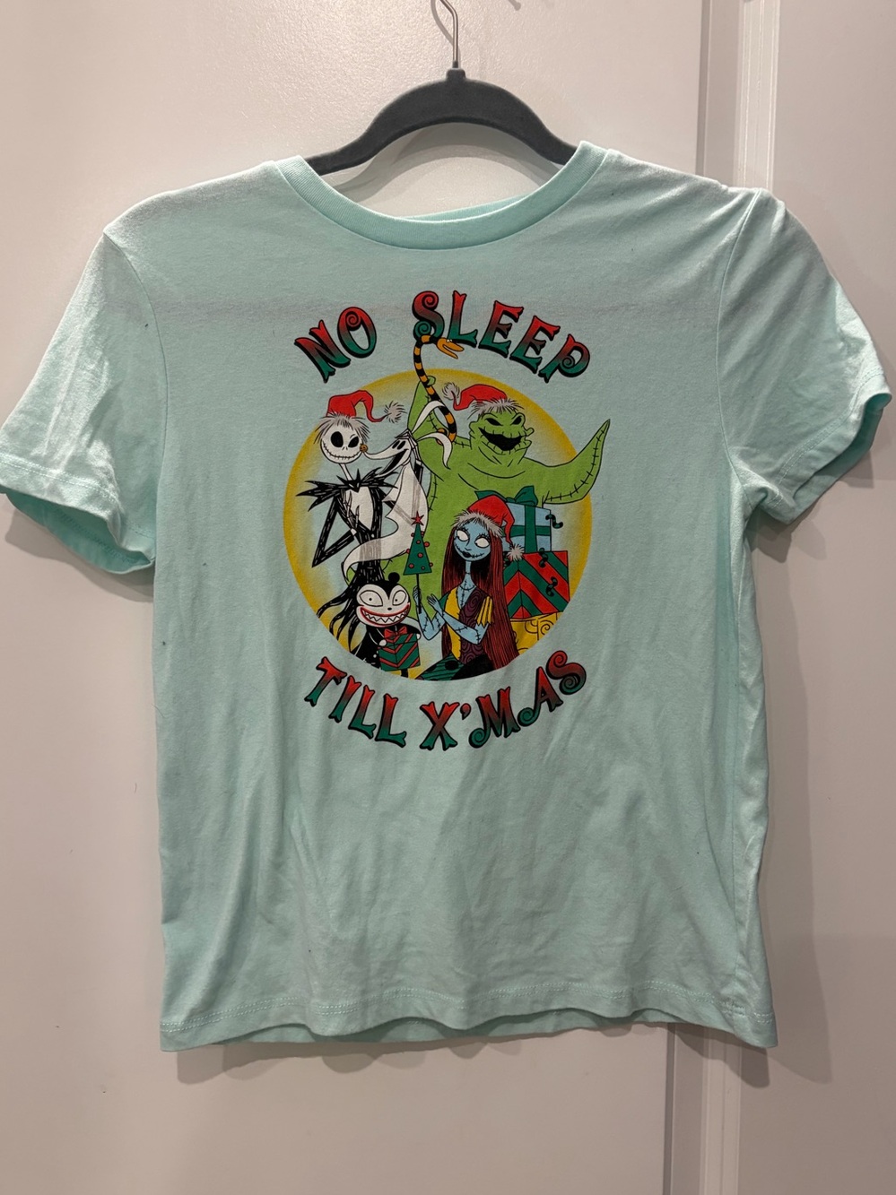 Disney Mint 'No Sleep Till X'mas' The Nightmare Before Christmas Kids Tee